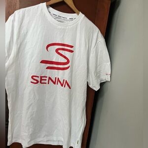 Ayrton Senna White & Red T-shirt